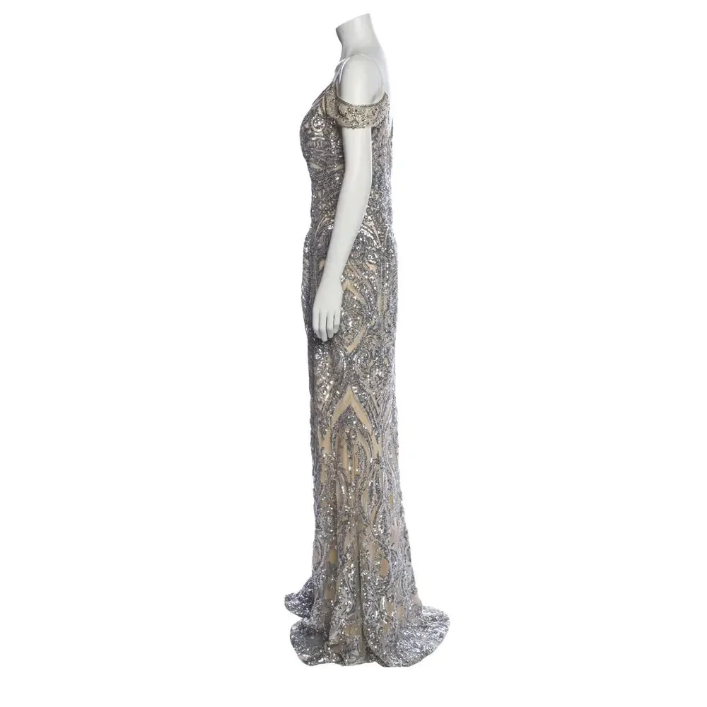 JVN by Jovani Embellished Lace Evening Gown - Picture 5 of 6